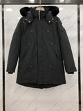 Moose Knuckles Men’s Long Hooded Parka | Black