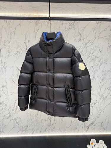 Moncler F055 Unisex Stand-Collar Down Puffer Jacket – Black
