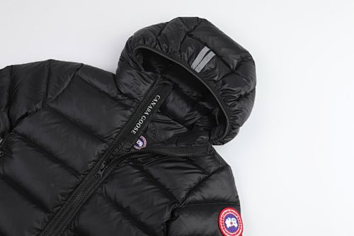 Canada Goose Crofton Kids’ Hooded Down Jacket | Black