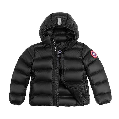 Canada Goose Crofton Kids’ Hooded Down Jacket | Black