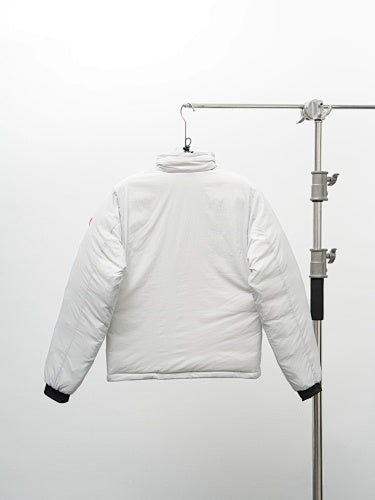 Canada Goose Lodge Stand-Collar Down Jacket – White