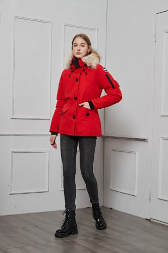 Canada Goose Women’s Hooded Parka | Red