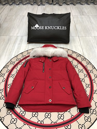 Moose Knuckles Women’s Hooded Parka | Red