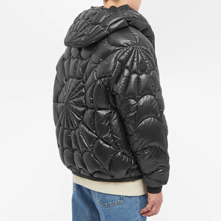 Moncler Violier Spiderweb Quilted Down Jacket – Black