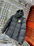 Moncler Long Down Parka – Black & Gold Badge
