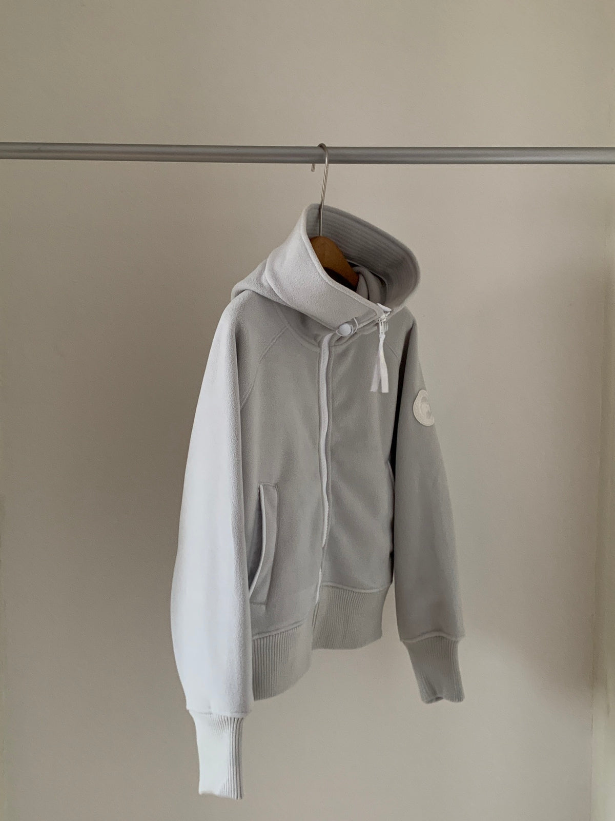 Canada Goose Fleece Full-Zip Hoodie – Grey